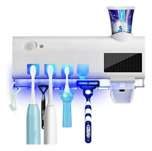 Comprar Energía Solar, luz UV, esterilizador de cepillo de dientes, soporte  para cepillo de dientes, dispensador automático de exprimidores de pasta de  dientes